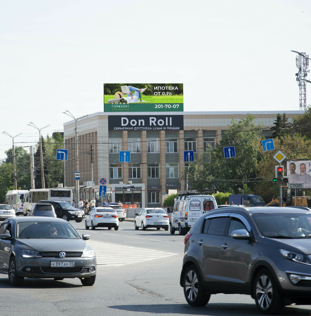 <span style="font-weight: bold;">Медиафасад по адресу: г.Омск, пр.К.Маркса, 4 (Дом Союзов)</span>